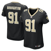 Vernon Broughton Women's Team Game Jersey - New Orleans Saints Jerseys