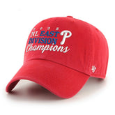 Red Philadelphia Phillies '47 2025 NL East Division Champions Clean Up Adjustable Hat
