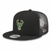 New Era Milwaukee Bucks Core Logo Meshback 9FIFTY Snapback Hat