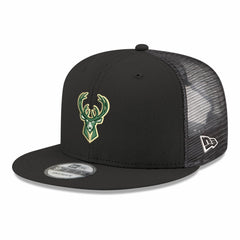 New Era Milwaukee Bucks Core Logo Meshback 9FIFTY Snapback Hat