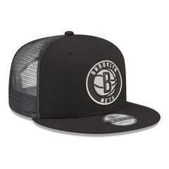 New Era Brooklyn Nets Core Logo Meshback 9FIFTY Snapback Hat