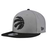 New Era Toronto Raptors Core Logo Storm Gray Two-Tone 9FIFTY Snapback Hat