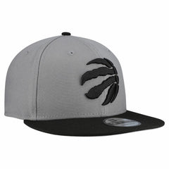 New Era Toronto Raptors Core Logo Storm Gray Two-Tone 9FIFTY Snapback Hat