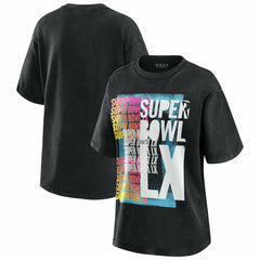 Super Bowl LX WEAR by Erin Andrews Women's Vintage Boyfriend T-Shirt - New England Patriots T-shirts