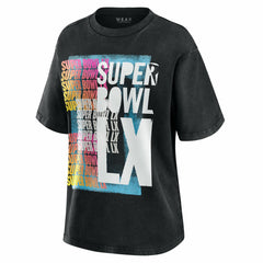 Super Bowl LX WEAR by Erin Andrews Women's Vintage Boyfriend T-Shirt - New England Patriots T-shirts
