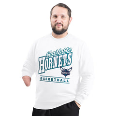 Charlotte Hornets G-III Sports by Carl Banks Adaptive Headliner Fleece Crewneck Sweatshirt