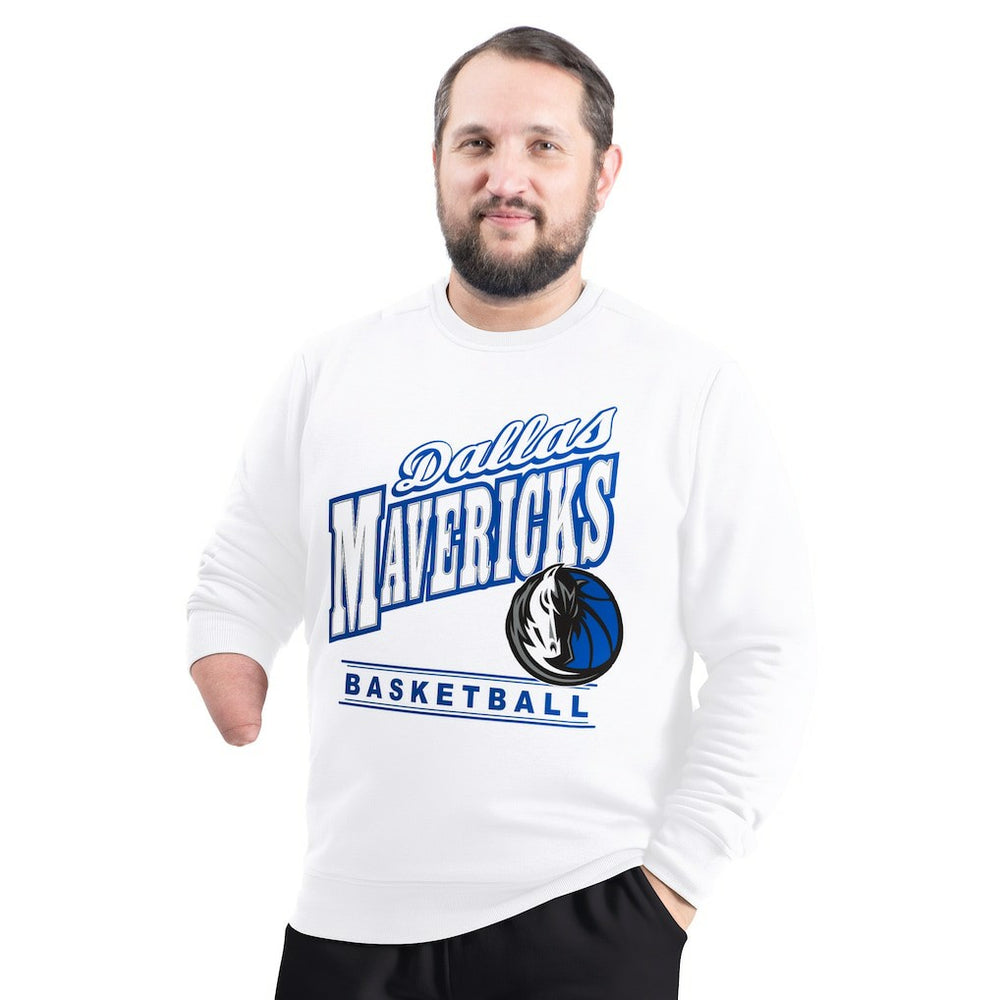 Dallas Mavericks G-III Sports by Carl Banks Adaptive Headliner Fleece Crewneck Sweatshirt sale