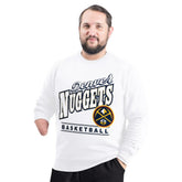 Denver Nuggets G-III Sports by Carl Banks Adaptive Headliner Fleece Crewneck Sweatshirt sale