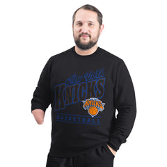 New York Knicks G-III Sports by Carl Banks Adaptive Headliner Fleece Crewneck Sweatshirt