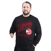 Atlanta Hawks G-III Sports by Carl Banks Adaptive Headliner Fleece Crewneck Sweatshirt