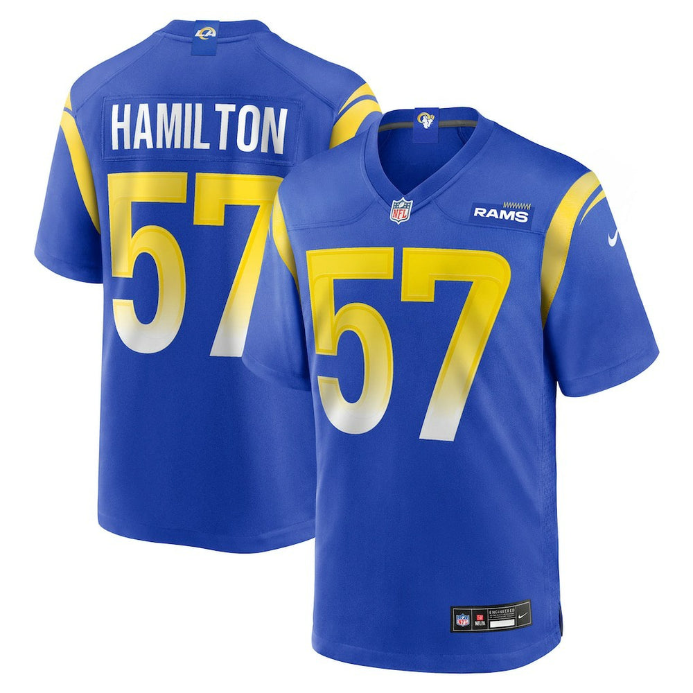 Ty Hamilton Team Game Jersey - Los Angeles Rams Jerseys