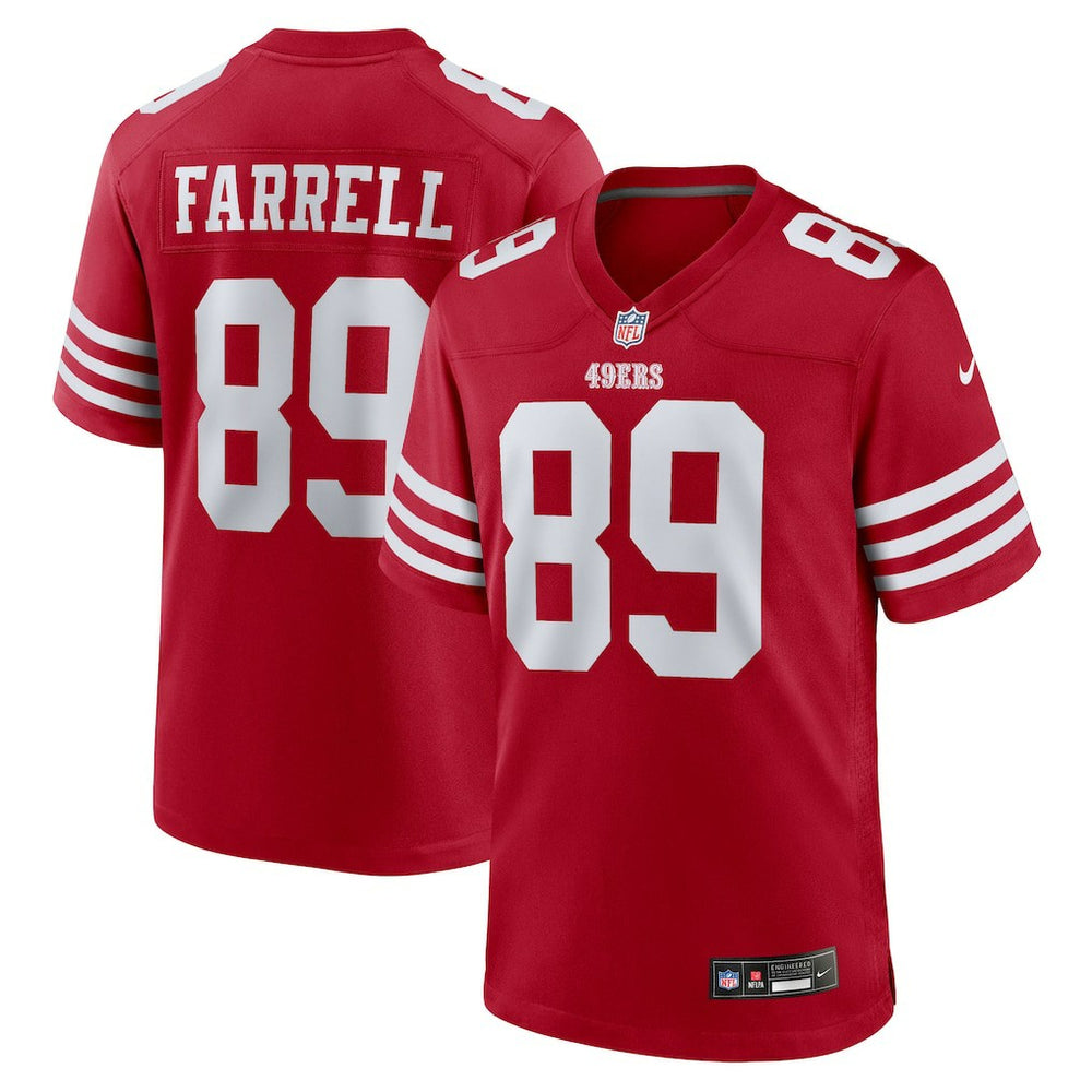 Luke Farrell Team Game Jersey - San Francisco 49ers Jerseys