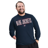 NHL Columbus Blue Jackets G-III Sports by Carl Banks Adaptive Mesh Effect Long Sleeve T-Shirt