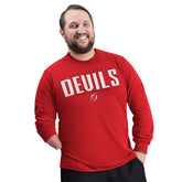 NHL New Jersey Devils G-III Sports by Carl Banks Adaptive Mesh Effect Long Sleeve T-Shirt