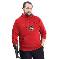 NHL Ottawa Senators G-III Sports by Carl Banks Adaptive Classic Team Arc Fleece Hoodie
