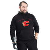 NHL Calgary Flames G-III Sports by Carl Banks Adaptive Classic Team Arc Fleece Hoodie
