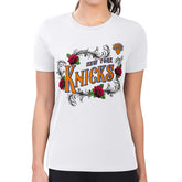 New York Knicks G-III 4Her by Carl Banks Women's Super-Slim Fit Lightweight Roses Crew Neck T-Shirt