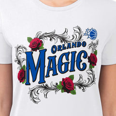 Orlando Magic G-III 4Her by Carl Banks Women's Super-Slim Fit Lightweight Roses Crew Neck T-Shirt