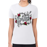 San Antonio Spurs G-III 4Her by Carl Banks Women's Super-Slim Fit Lightweight Roses Crew Neck T-Shirt