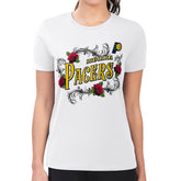 Indiana Pacers G-III 4Her by Carl Banks Women's Super-Slim Fit Lightweight Roses Crew Neck T-Shirt