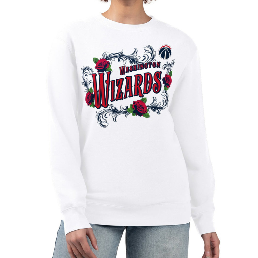 Washington Wizards G-III 4Her by Carl Banks Women's Roses Fleece Tri-Blend Sweatshirt