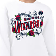 Washington Wizards G-III 4Her by Carl Banks Women's Roses Fleece Tri-Blend Sweatshirt