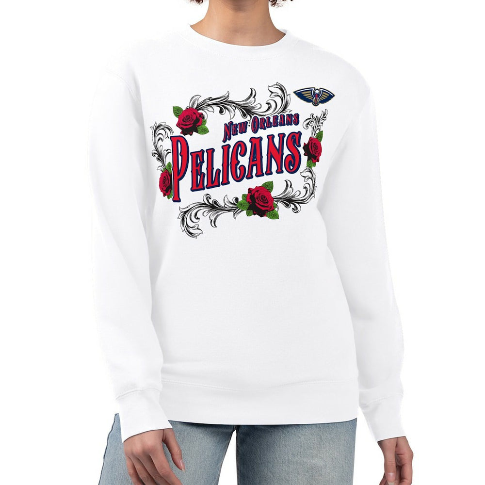 New Orleans Pelicans G-III 4Her by Carl Banks Women's Roses Fleece Tri-Blend Sweatshirt