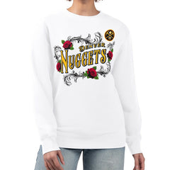 Denver Nuggets G-III 4Her by Carl Banks Women's Roses Fleece Tri-Blend Sweatshirt sale