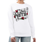 Brooklyn Nets G-III 4Her by Carl Banks Women's Roses Fleece Tri-Blend Sweatshirt