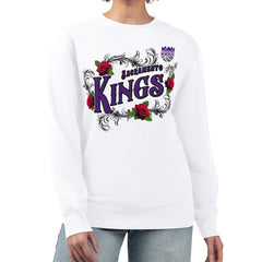 Sacramento Kings G-III 4Her by Carl Banks Women's Roses Fleece Tri-Blend Sweatshirt