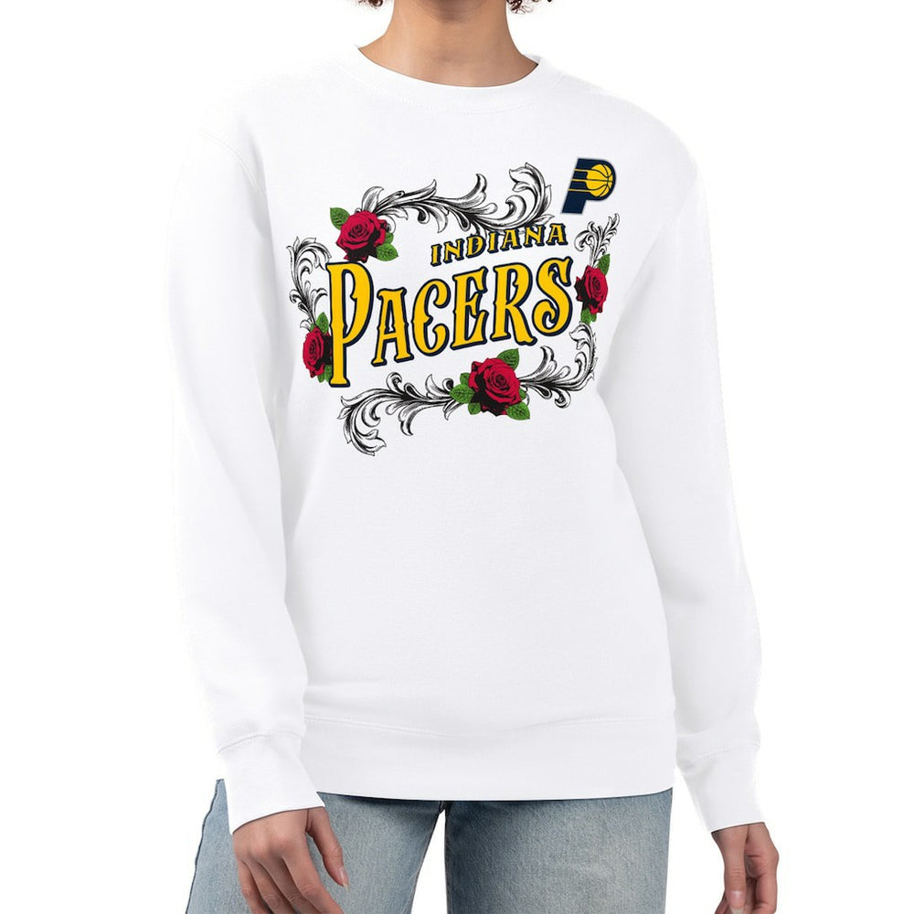 Indiana Pacers G-III 4Her by Carl Banks Women's Roses Fleece Tri-Blend Sweatshirt