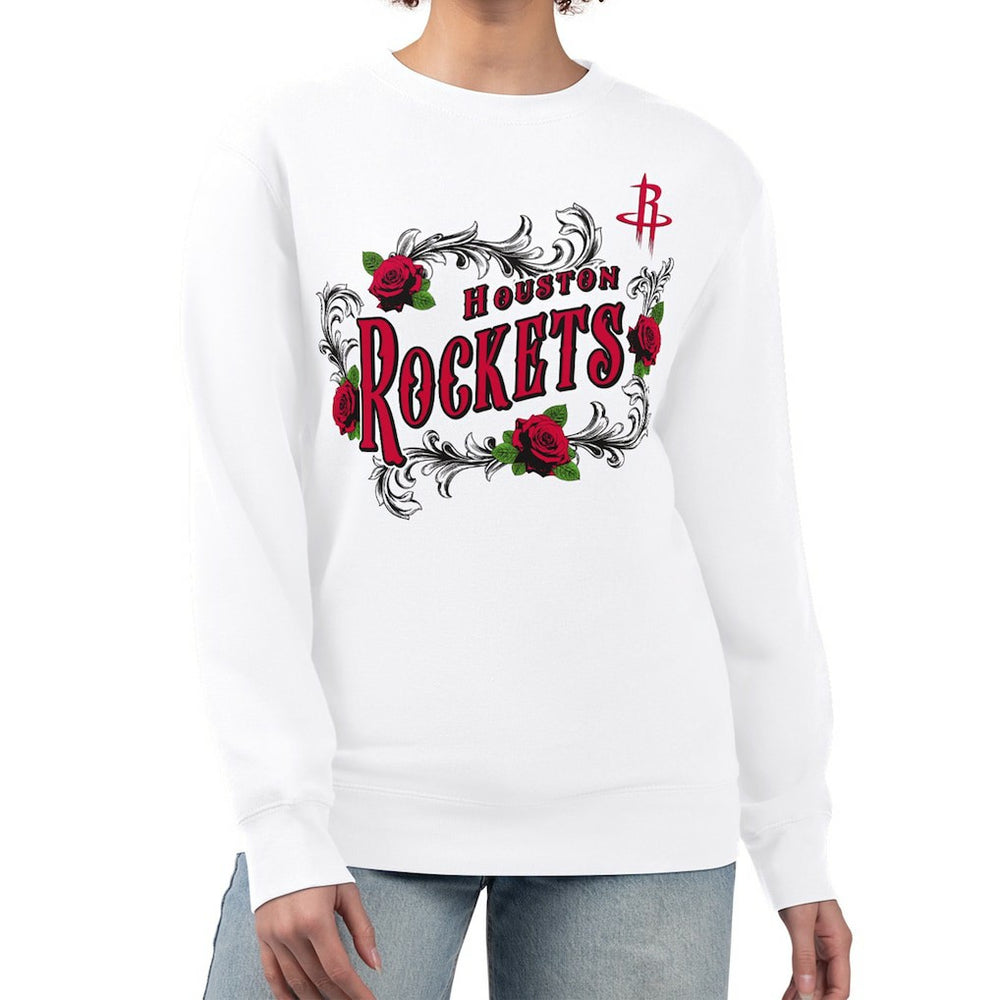 Houston Rockets G-III 4Her by Carl Banks Women's Roses Fleece Tri-Blend Sweatshirt sale