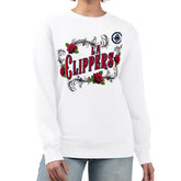 LA Clippers G-III 4Her by Carl Banks Women's Roses Fleece Tri-Blend Sweatshirt