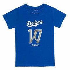 Royal Shohei Ohtani Los Angeles Dodgers Tiny Turnip Youth Kanji Batting Graphic T-Shirt