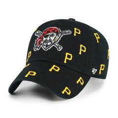 Black Pittsburgh Pirates '47 Women's Confetti Clean Up Adjustable Hat