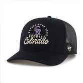 Black Colorado Rockies '47 Pitstop Trucker Adjustable Hat