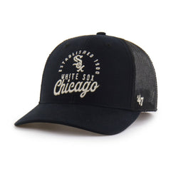 Black Chicago White Sox '47 Pitstop Trucker Adjustable Hat