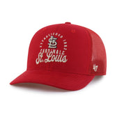 Red St. Louis Cardinals '47 Pitstop Trucker Adjustable Hat