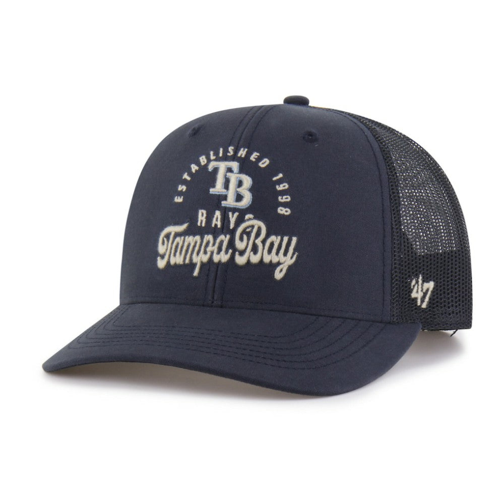 Navy Tampa Bay Rays '47 Pitstop Trucker Adjustable Hat