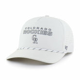 White Colorado Rockies '47 Forward Vault Hitch Adjustable Hat