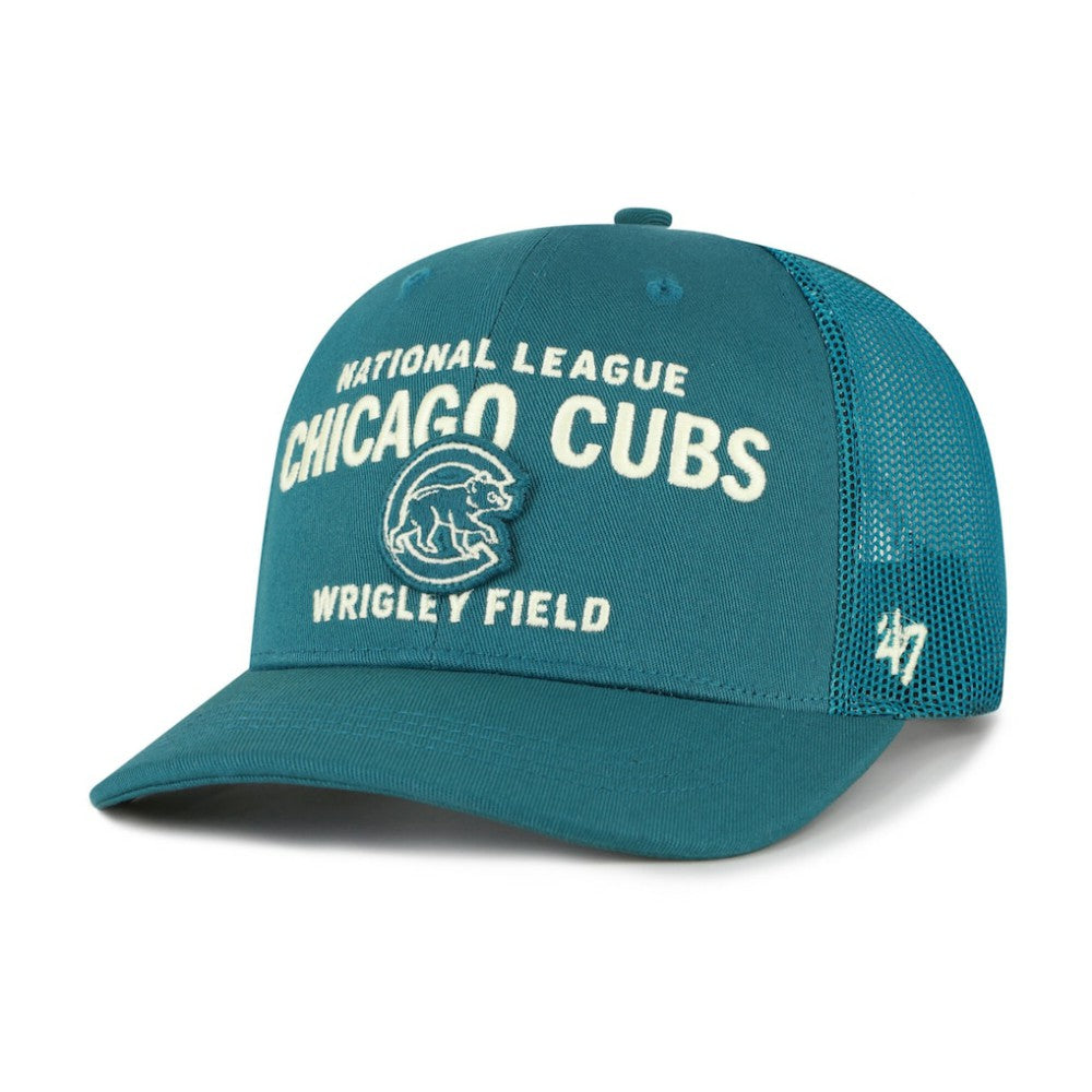 Teal Chicago Cubs '47 Contemporary Hitch Adjustable Trucker Hat