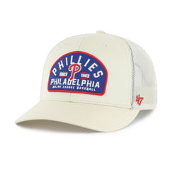 Cream Philadelphia Phillies '47 Leland Adjustable Trucker Hat