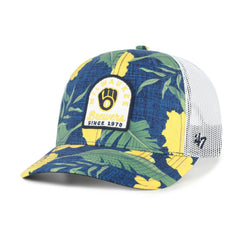 Navy Milwaukee Brewers '47 Beachside Adjustable Trucker Hat