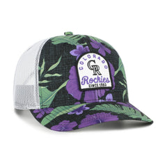 Black Colorado Rockies '47 Beachside Adjustable Trucker Hat