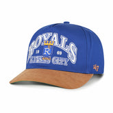 Royal/Brown Kansas City Royals '47 Cooperstown Break Wood Suede Hitch Adjustable Hat