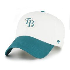 White/Teal Tampa Bay Rays '47 Contemporary Tonal Clean Up Adjustable Hat