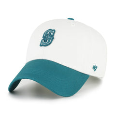 White/Teal Seattle Mariners '47 Contemporary Tonal Clean Up Adjustable Hat