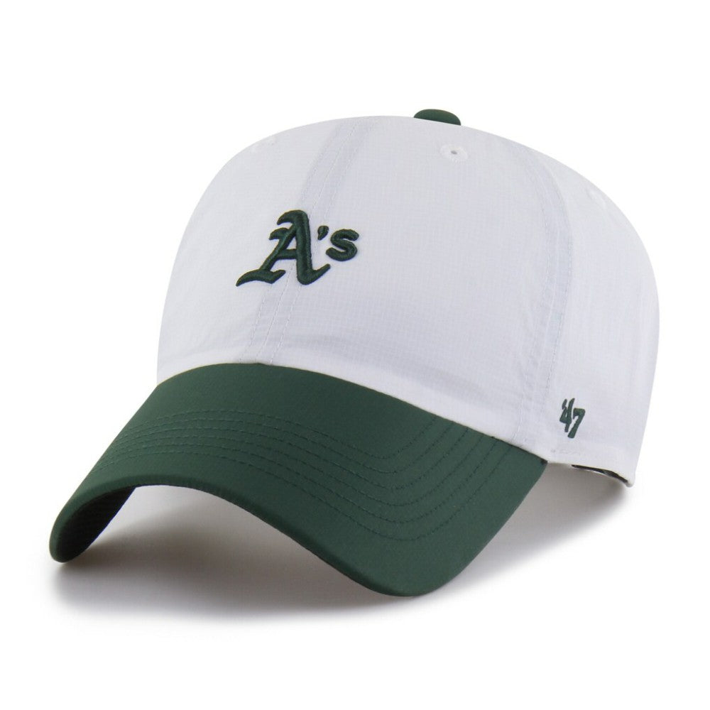 White/Green Athletics '47 Vista Mini Clean Up brrr° Adjustable Hat