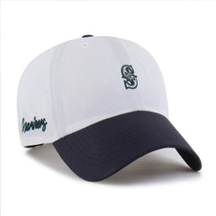 White/Navy Seattle Mariners '47 Vista Mini Clean Up brrr° Adjustable Hat