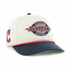 Natural/Navy Cleveland Guardians '47 Youth Frame Out Hitch Adjustable Hat